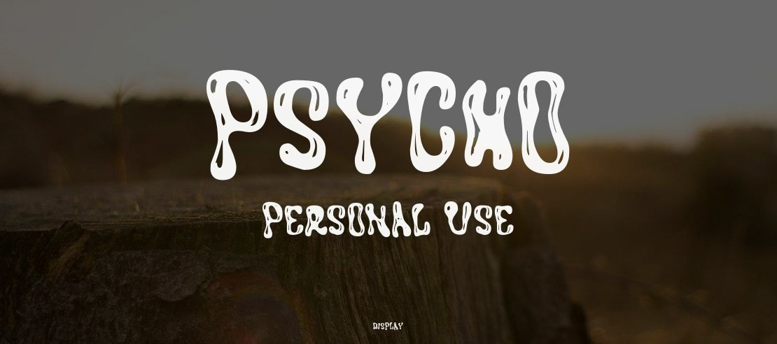 PSYCHO PERSONAL USE Font
