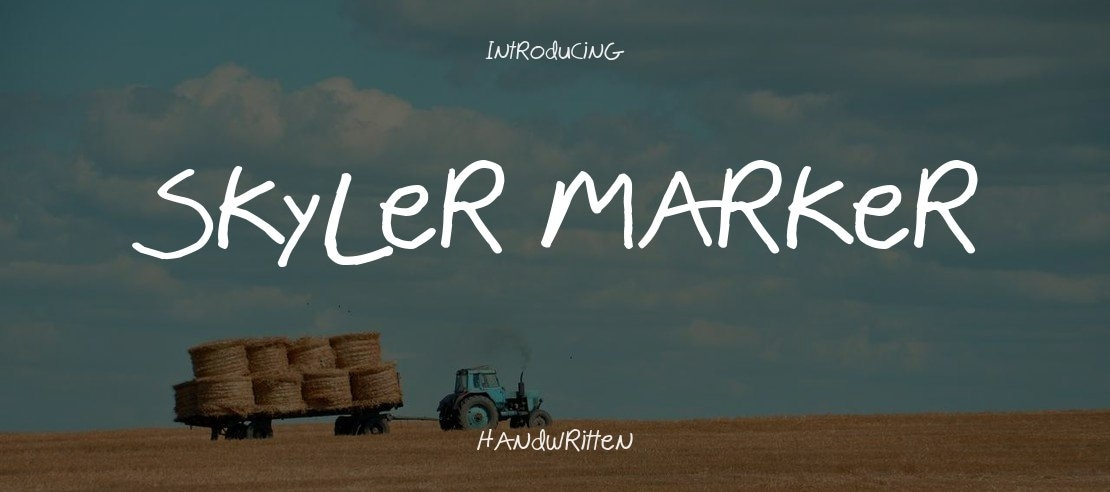 Skyler Marker Font