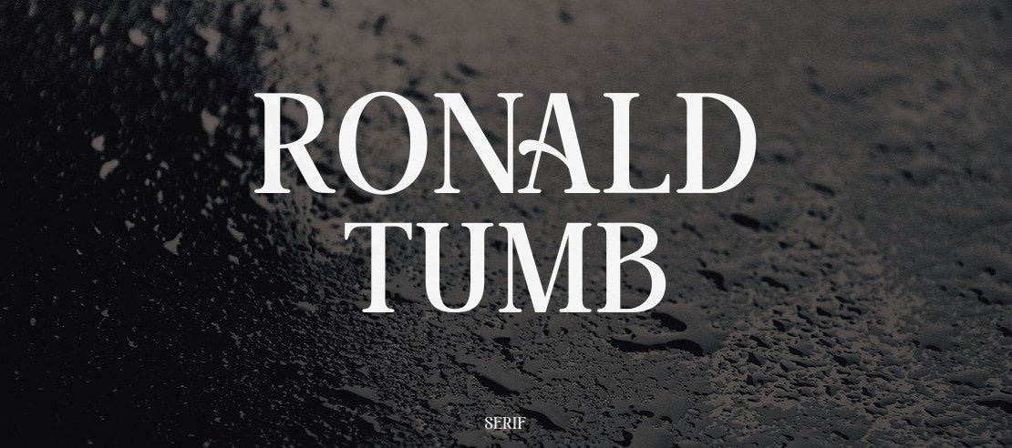 Ronald Tumb Font