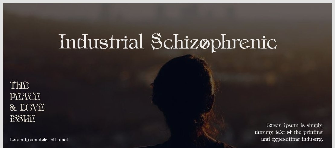 Industrial Schizophrenic Font