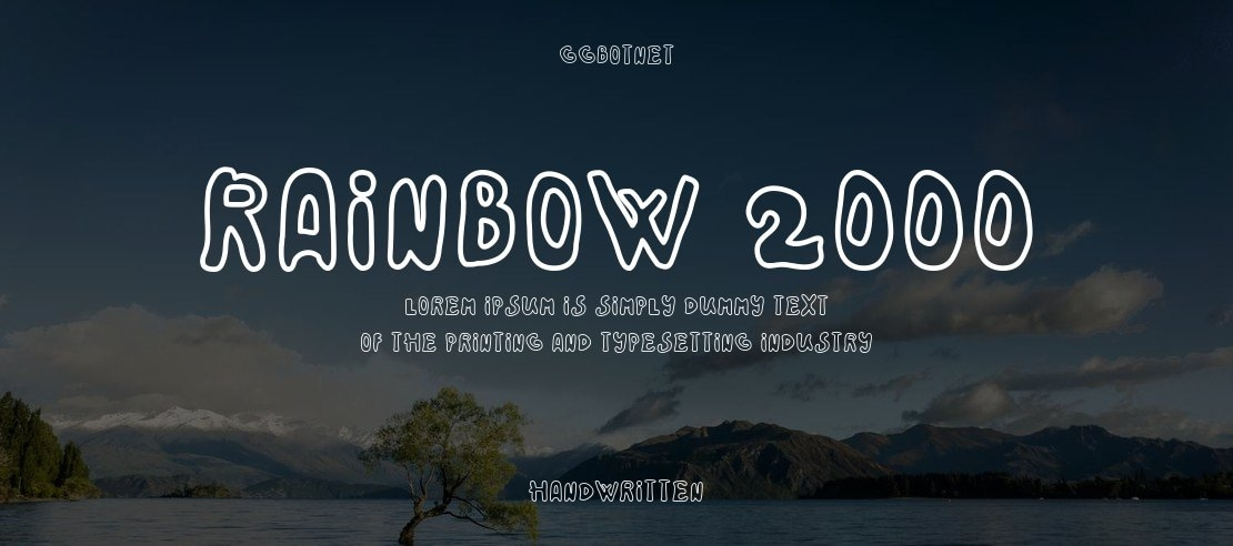 Rainbow 2000 Font Family