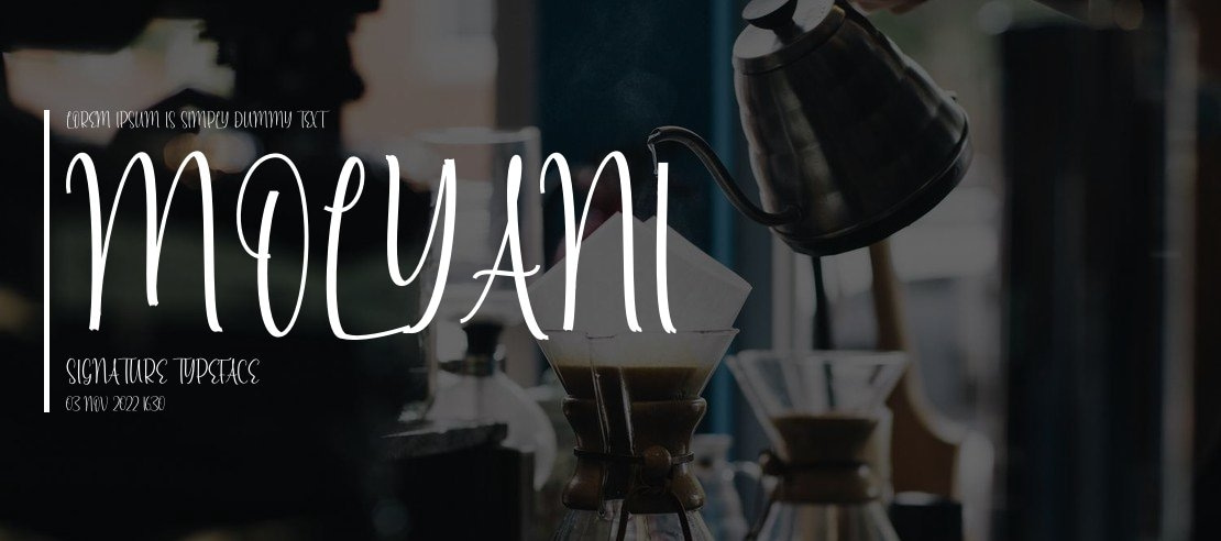 Molyani Signature Font