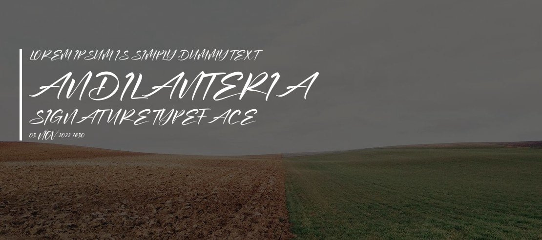 Andilanteria Signature Font