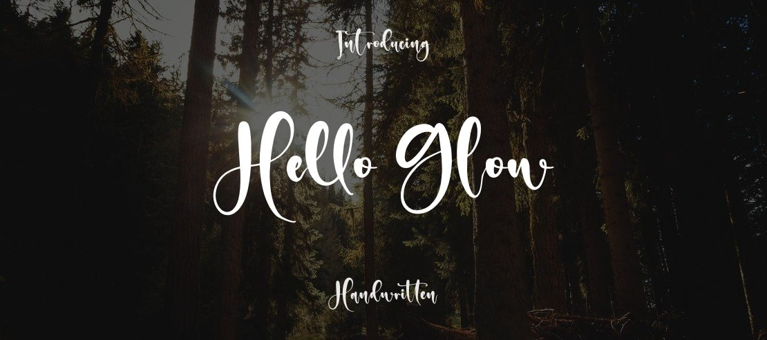 Hello Glow Font