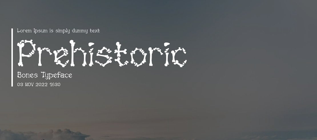 Prehistoric Bones Font