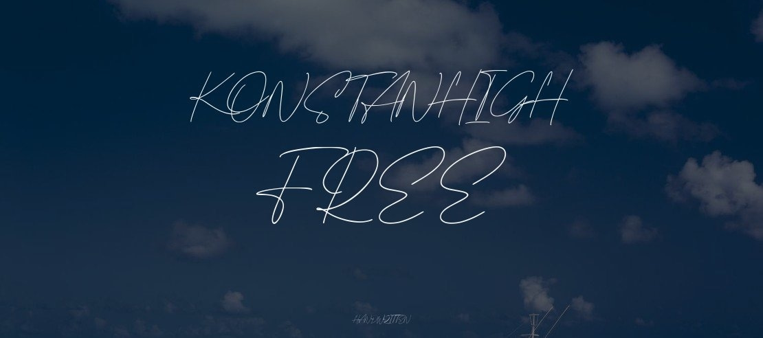 Konstanhigh Free Font