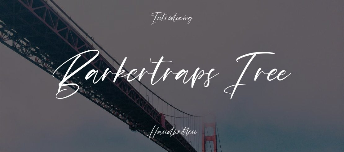 Barkertraps Free Font