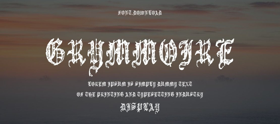 Grymmoire Font