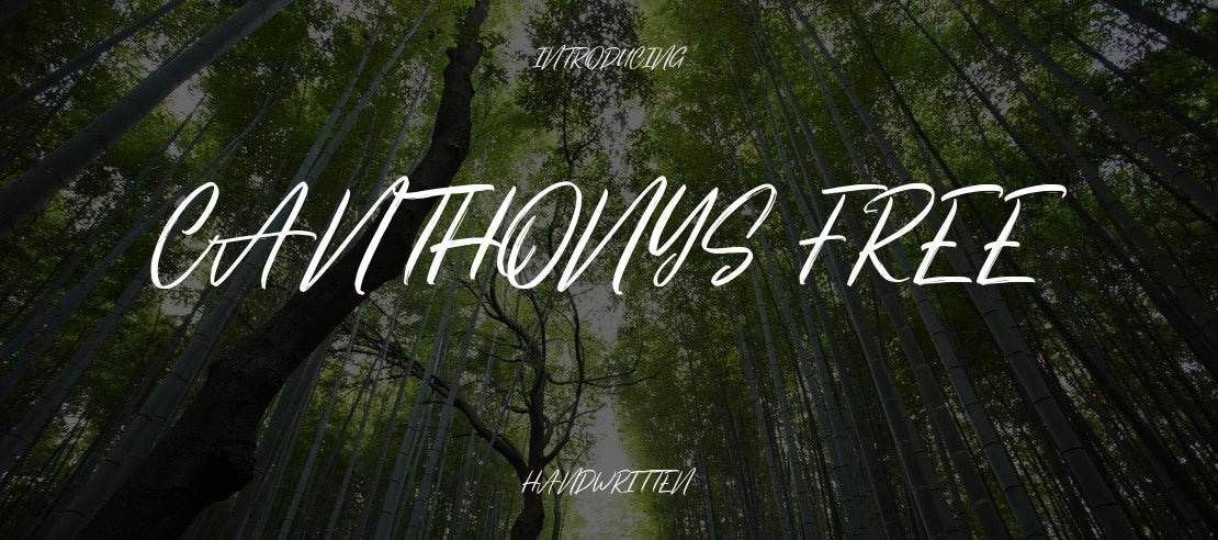 Canthonys Free Font