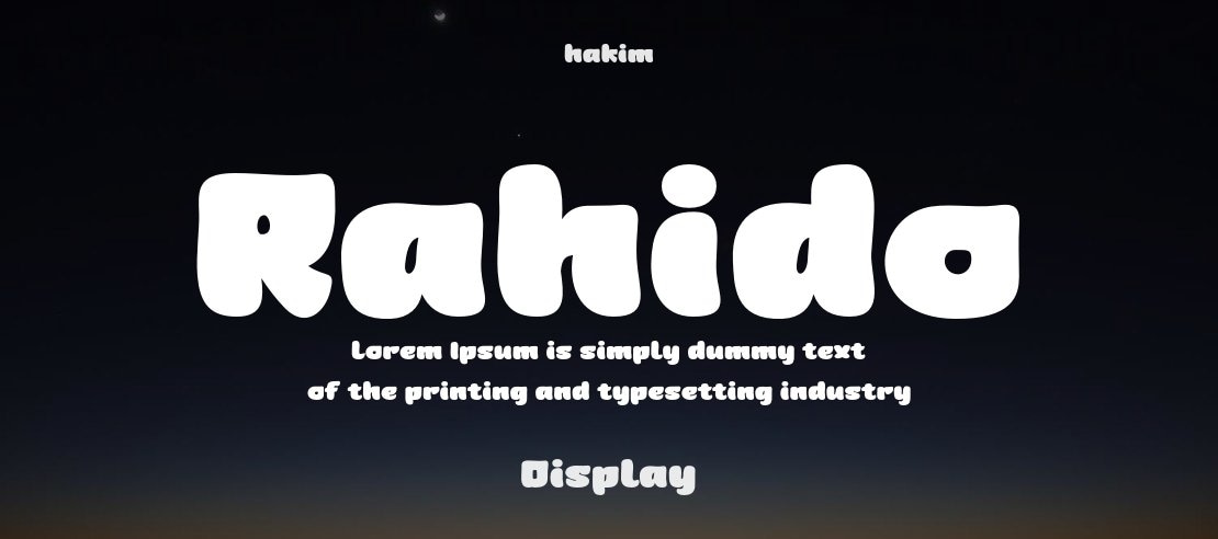 Rahido Font