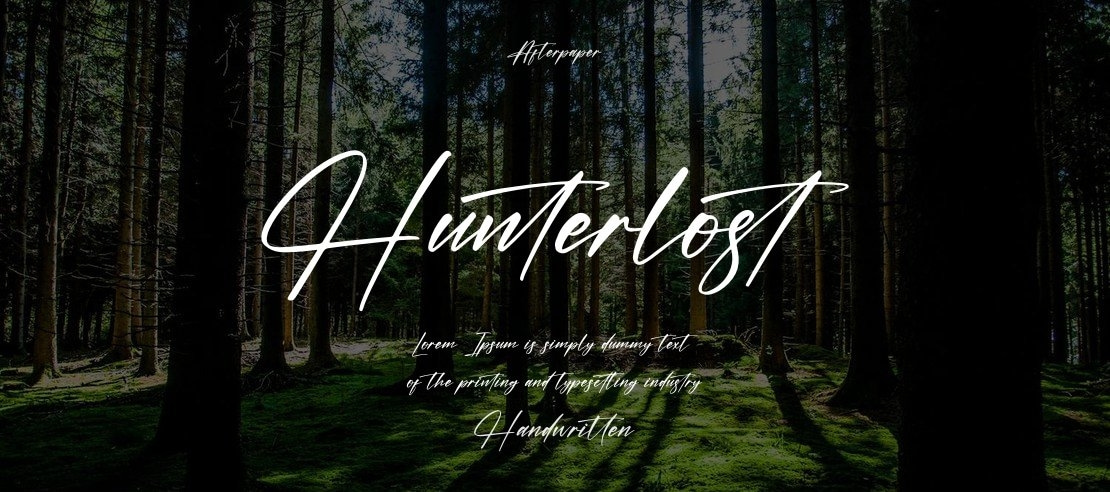 Hunterlost Font