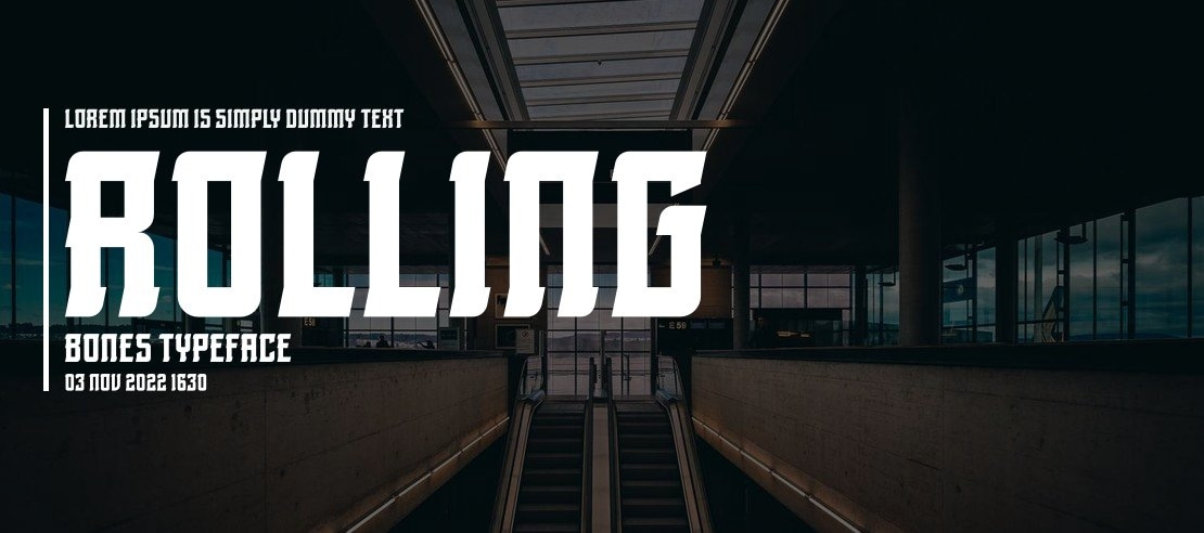 Rolling Bones Font