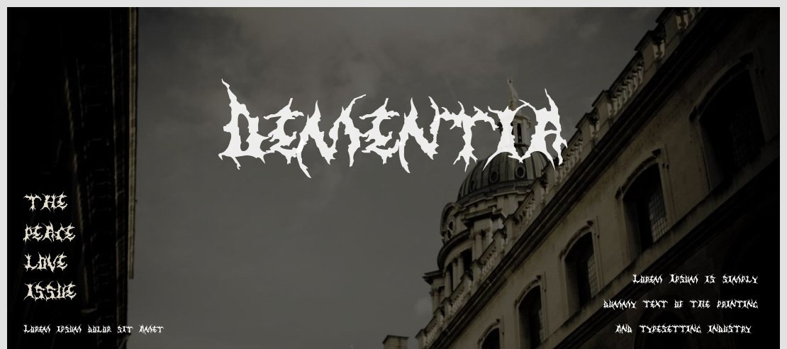 Dementia Font