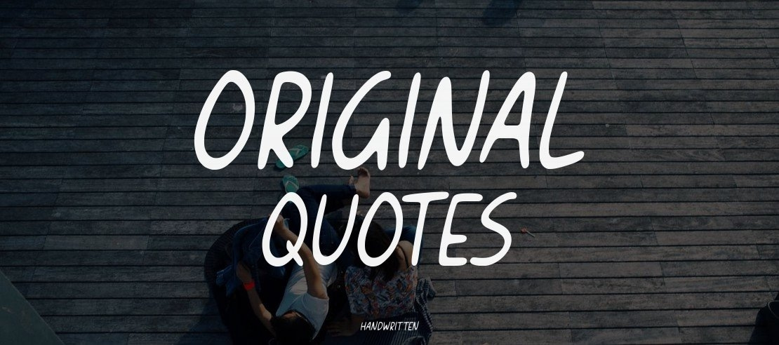 Original Quotes Font