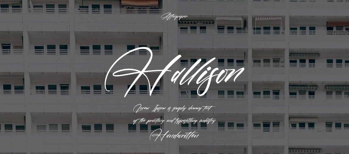 Hallison Font