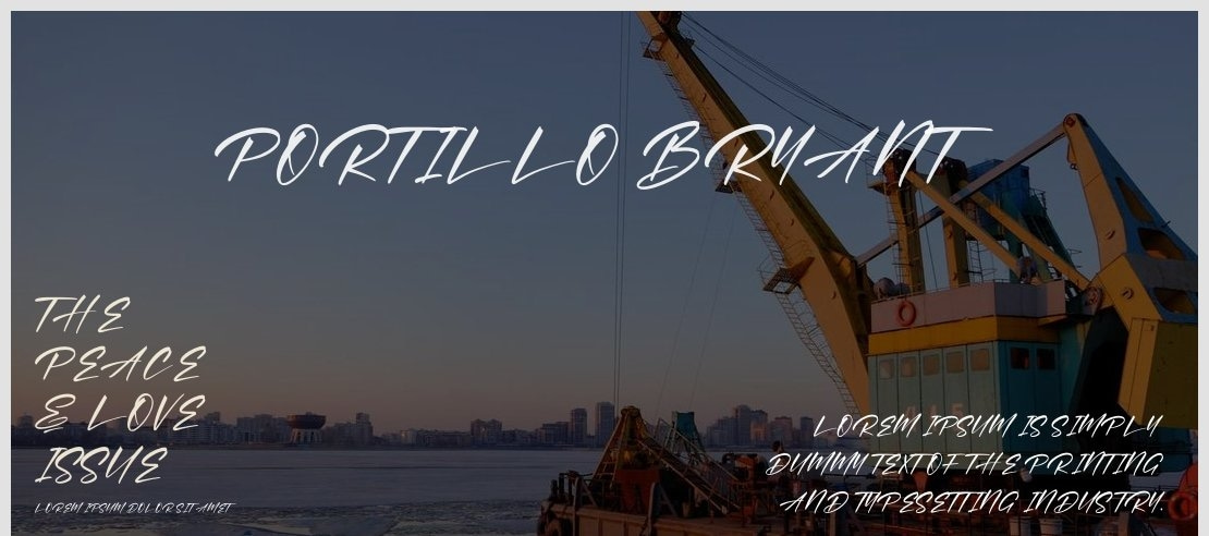 Portillo Bryant Font