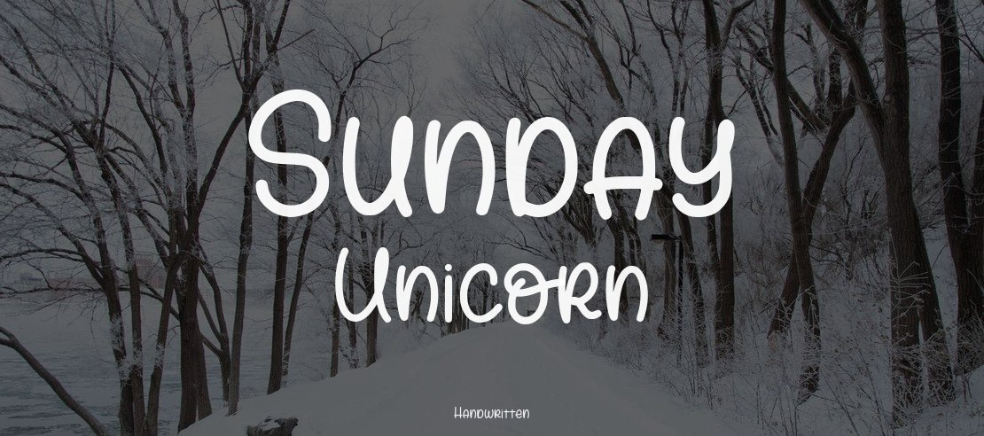 Sunday Unicorn Font