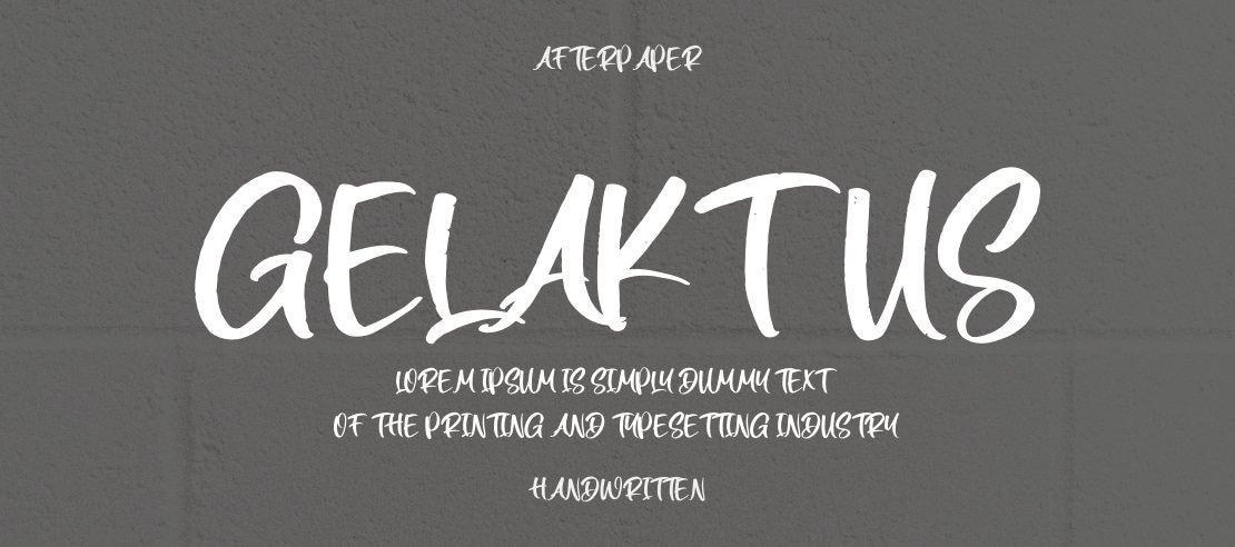 Gelaktus Font