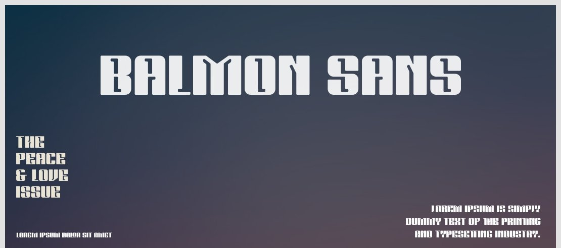 BALMON SANS Font