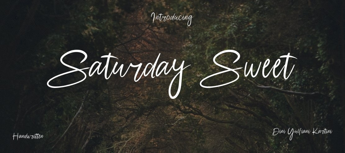 Saturday Sweet Font