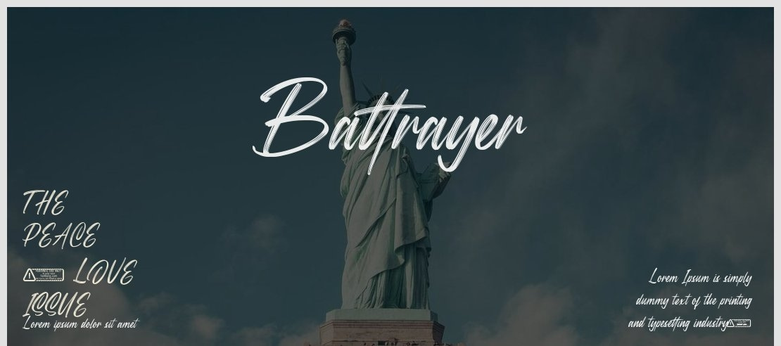 Battrayer Font