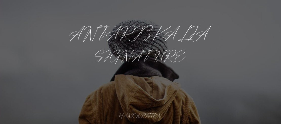 Antariskalia Signature Font