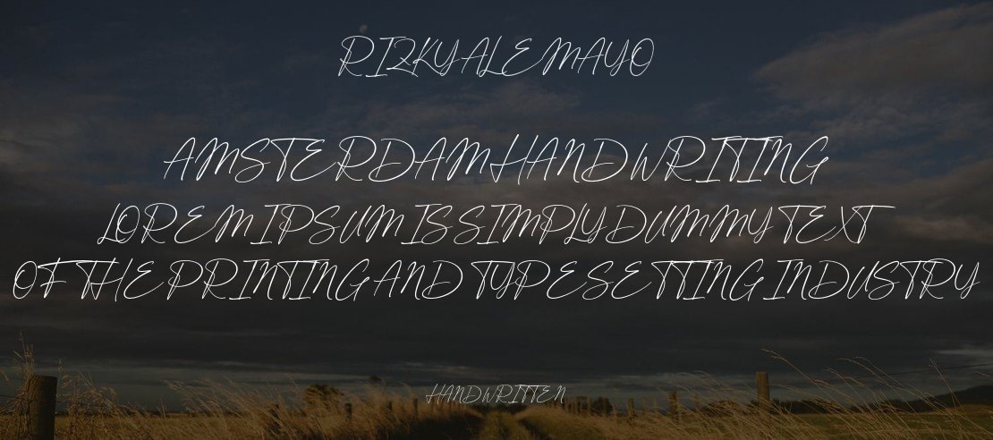 Amsterdam Handwriting Font