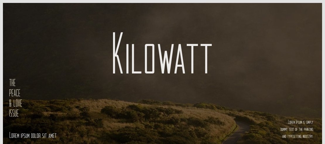 Kilowatt Font
