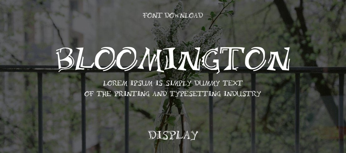 Bloomington Font