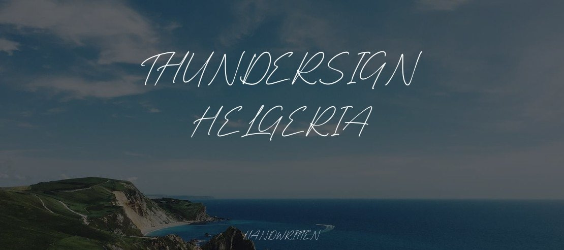 Thundersign Helgeria Font