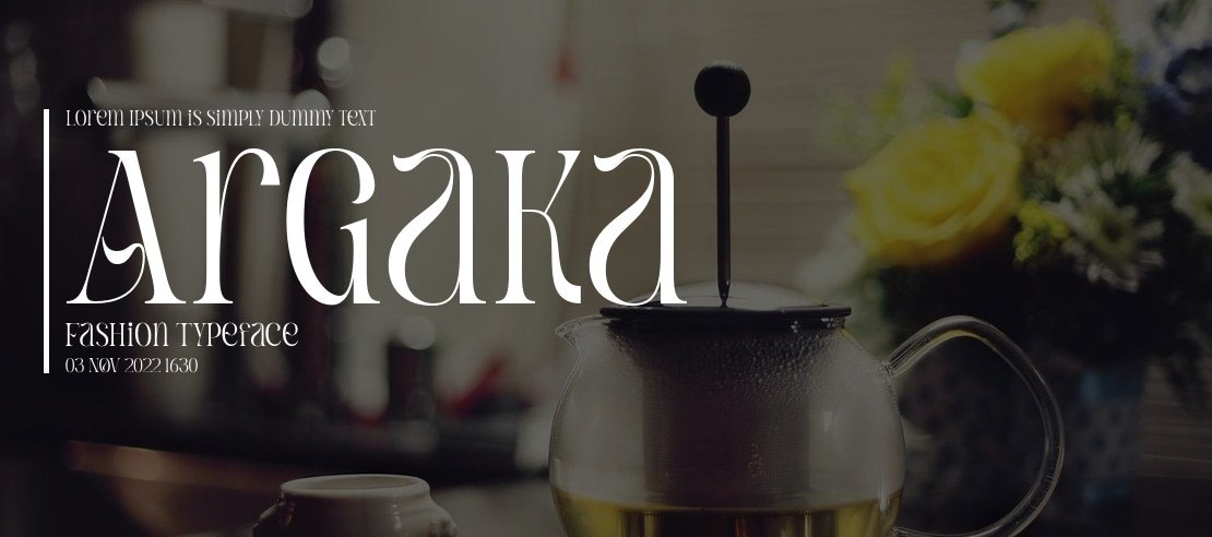 Argaka Fashion Font