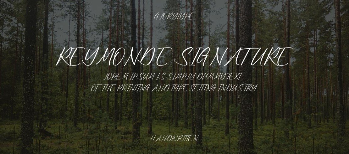 Reymonde Signature Font