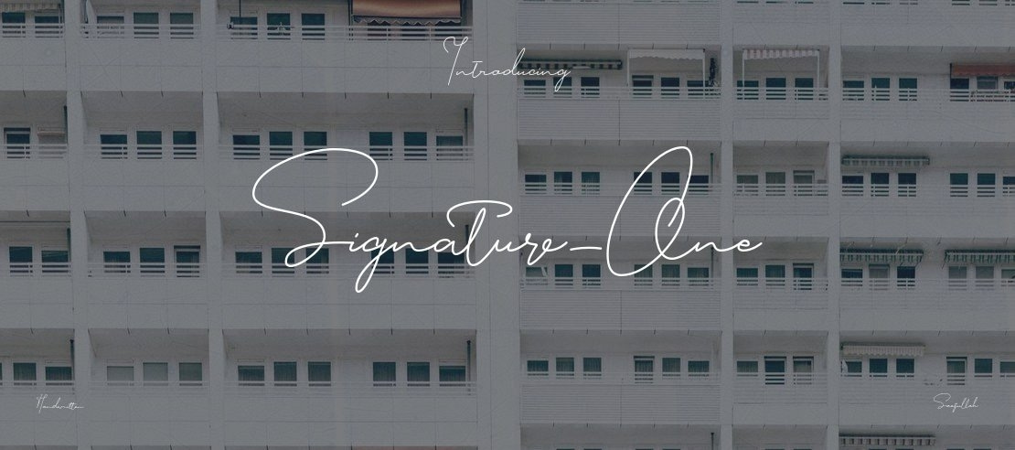 Signature_One Font