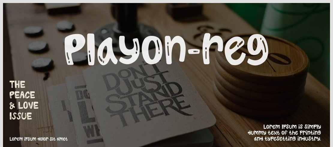 Playon-reg Font