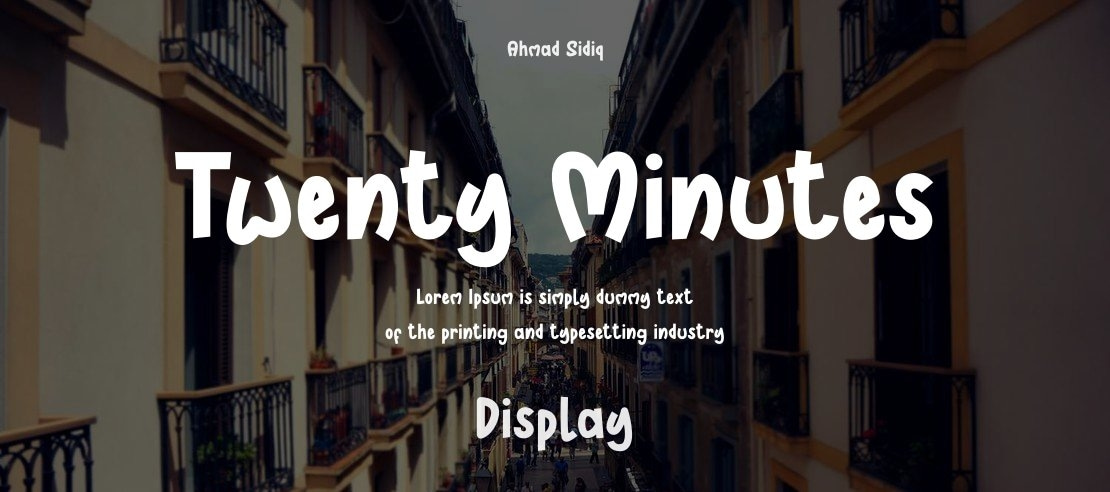 Twenty Minutes Font