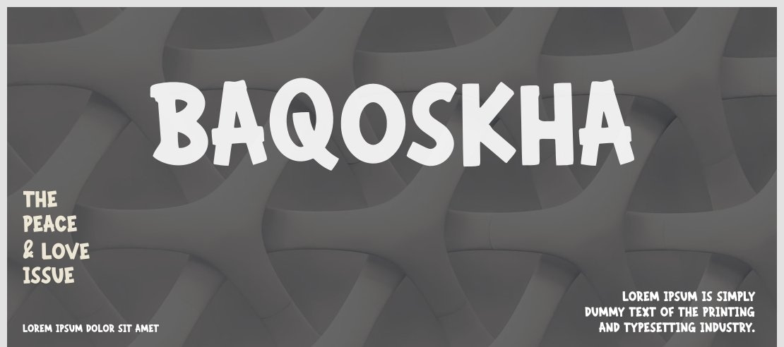 BAQOSKHA Font