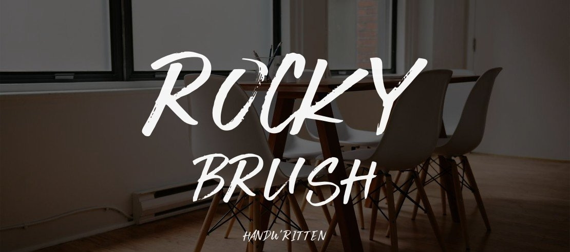 Rocky Brush Font Family