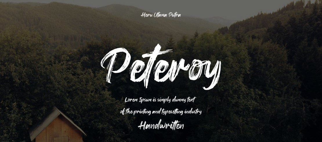 Peteroy Font Family