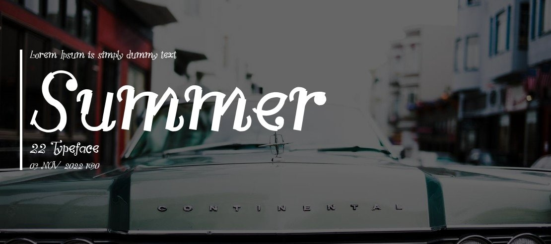 Summer  22 Font