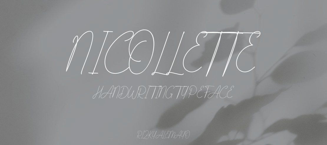 Nicollette Handwriting Font