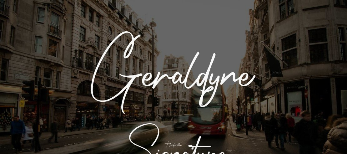 Geraldyne Signature Font