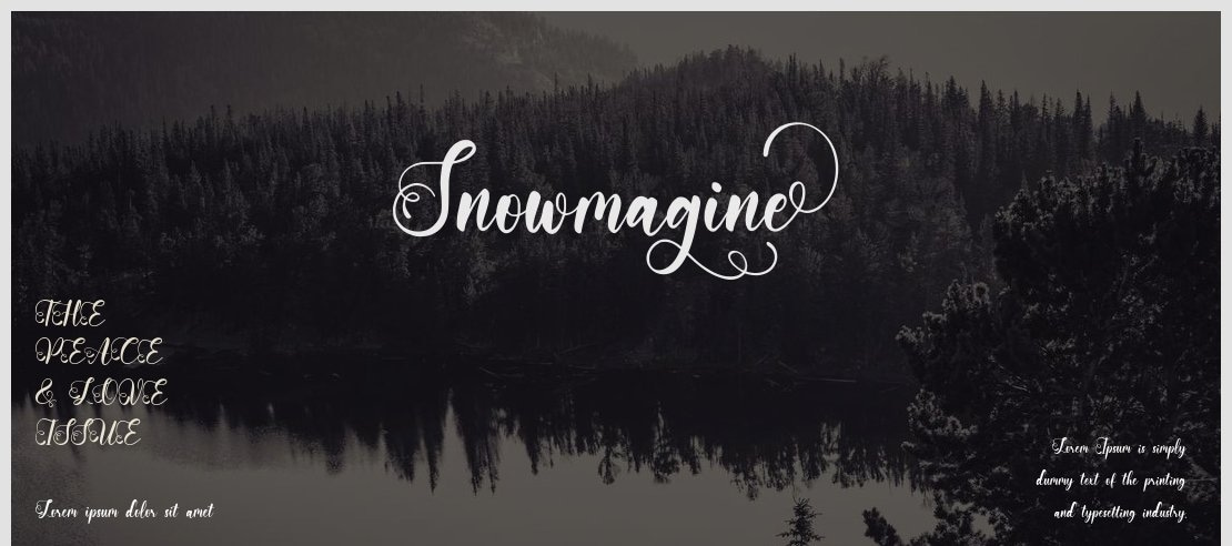 Snowmagine Font
