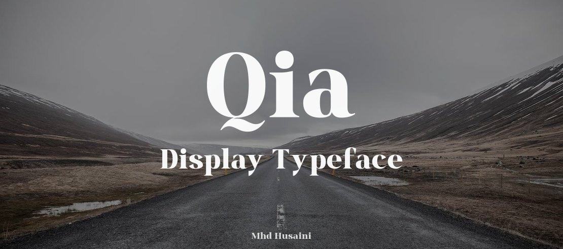 Qia Display Font Family