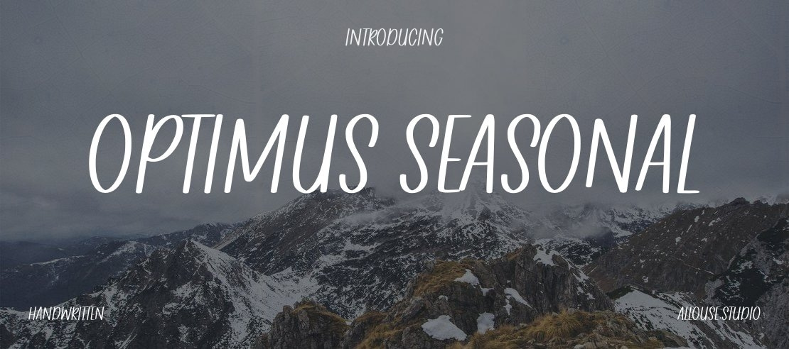 Optimus Seasonal Font