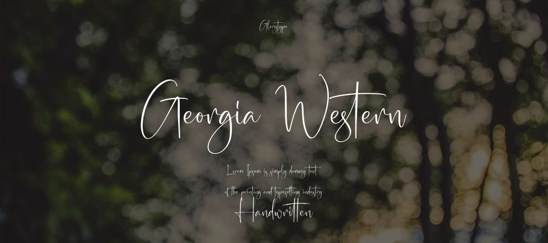 Georgia Western Font