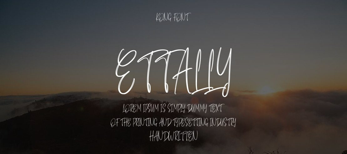 Ettally Font