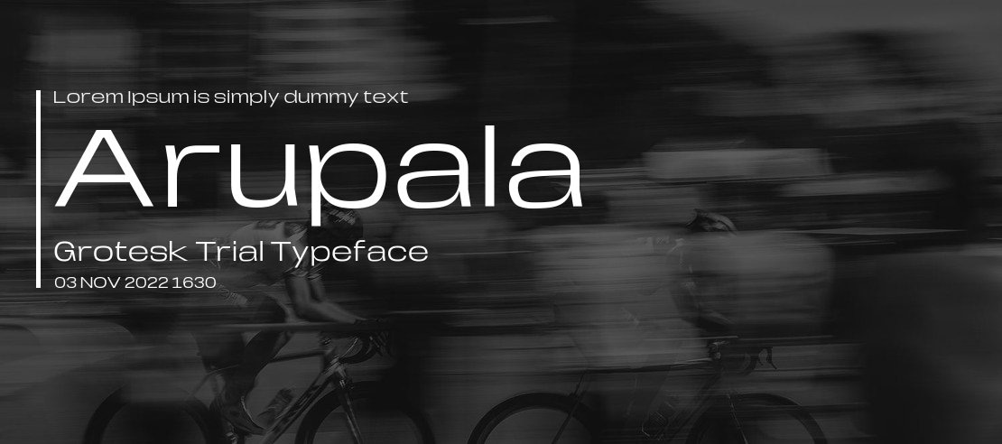 Arupala Grotesk Trial Font Family