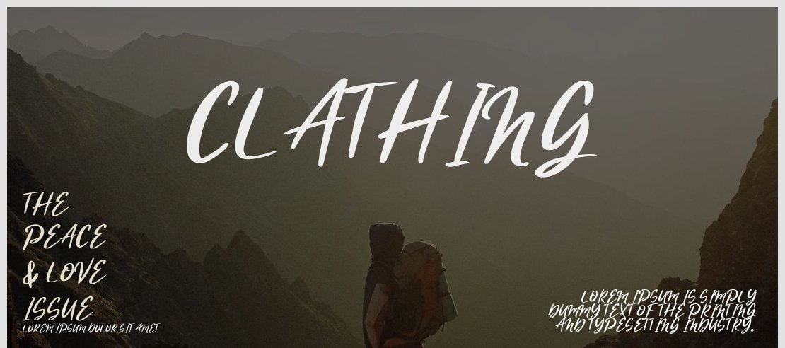 Clathing Font