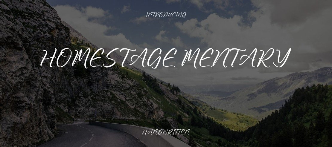 Homestage Mentary Font