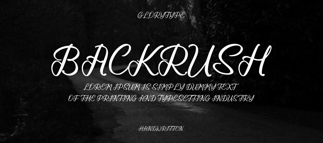 Backrush Font